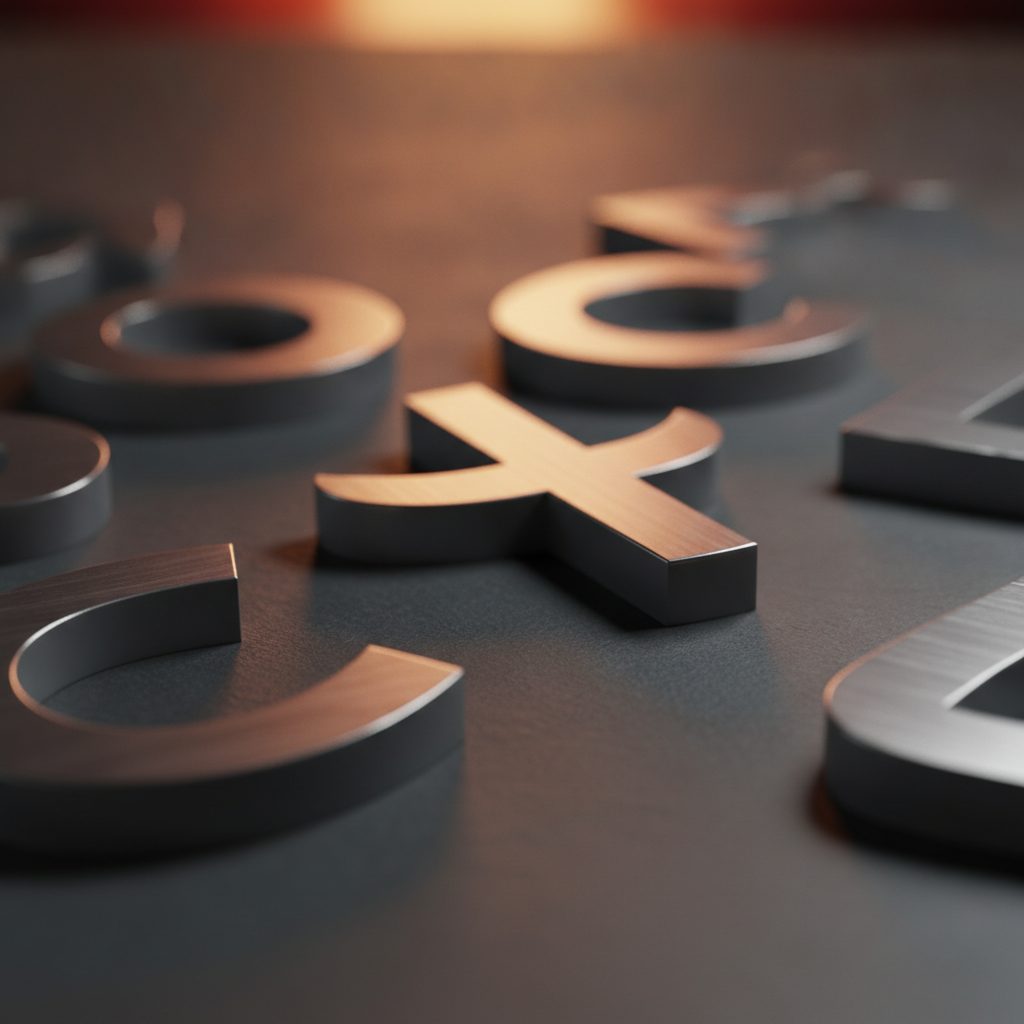 Lettres dimensionnelles de finition premium